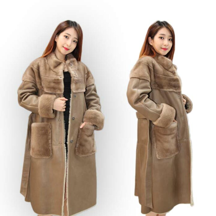 楽天市場】【OFF Price】 ミンク ムートンメリノ ロングコート 