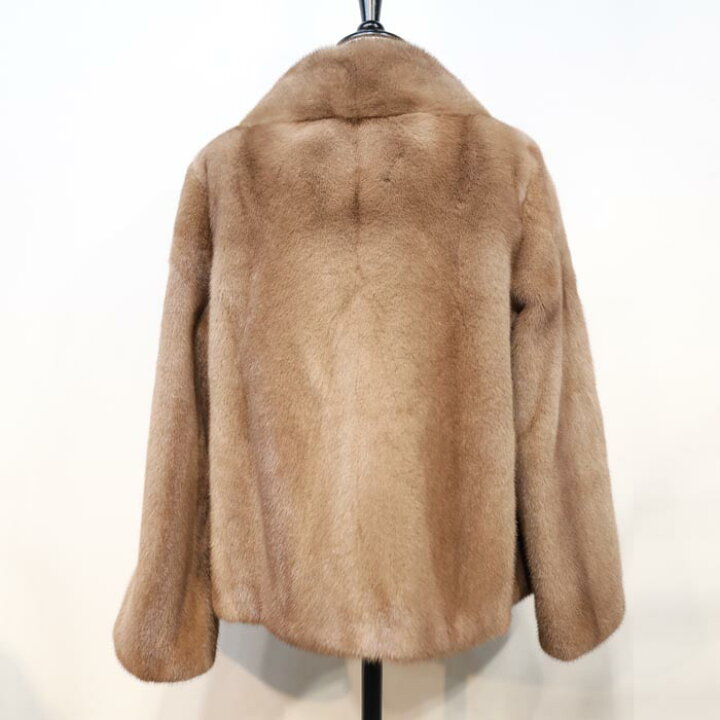楽天市場】ミンク ショートジャケットコート ファーコート 毛皮コート