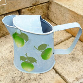 ガーデン 雑貨 オーナメント 植物 gardening 庭 インテリア green pot 置物 ガーデン 鉢 ポット 雑貨 アンティーク ブリキのポット