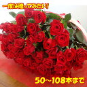 バラ50本花束4980円!100本のバラの花束 還暦祝い60本のばらにも調整OKお祝・誕生日 歓送迎会 プレゼント 薔薇花束 ロングサイズ50cm