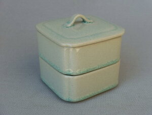 【瀬戸焼/せとやき/せともの】【段重/重箱/蓋物】おふけ二段重/小