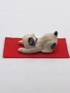 【美濃焼(みのやき)】【インテリア/置物】【ギフト/プレゼント/お祝い/内祝/引出物】猫(ねころび)