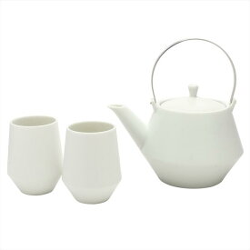【美濃焼/みのやき/せともの】【急須/土瓶/湯呑】フラスタム白釉土瓶セット