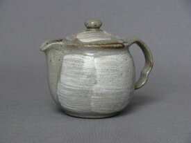 【美濃焼/みのやき/せともの】【急須/土瓶】白刷毛目ポット/アミ付