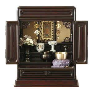 唐木仏壇 仏具セット 「新・あやめ14号セット」 黒檀 or 紫檀 お洒落 セット 仏壇 ミニ 小型仏壇 お仏壇 仏具 コンパクト 仏壇ミニ おりん お洒落 コンパクト仏壇 仏壇 モダン 仏壇ミニ モダン