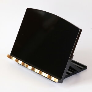 在家用 略式見台 黒塗面金箔押 (3220-1000)寺院 お寺仏具 販売 通販