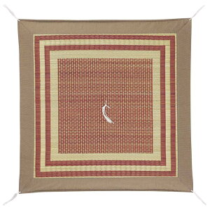 夏用座布団 モダン天然い草座布団 「古・胡桃色」 No.74/座布団 仏間用座布団 仏前座布団 お寺様用座布団 寺院 お寺用座布団 法事 お坊さん お寺さん 住職