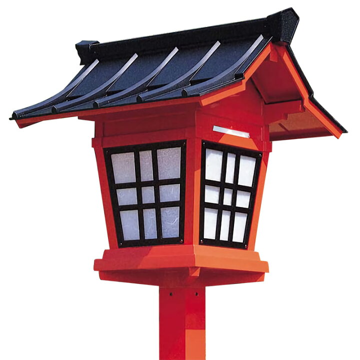 楽天市場】【献灯篭】神社用献灯篭アルミニウム製 （朱色） 献灯籠 