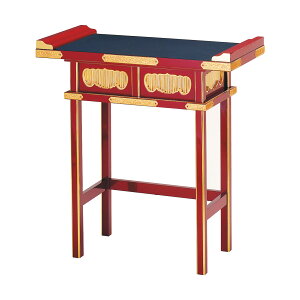 固定式立焼香机筆返付DX 2.5尺 朱塗天黒面金箔押 金具付 日本製 (1556-2501)