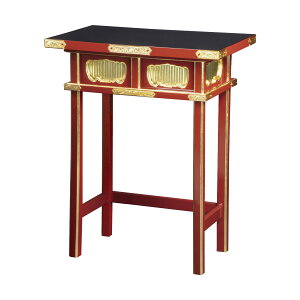 固定式立焼香机DX 2尺 朱塗天黒面金箔押 日本製 (1551-2001)