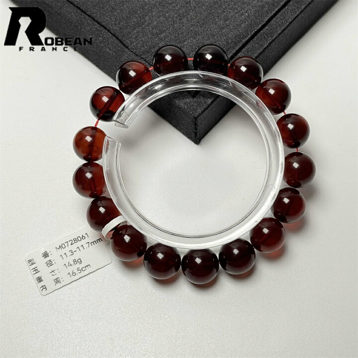 楽天市場】貴重 EU製 ☆ROBEAN・レッドアンバー・琥珀☆ブレスレット チェリーアンバーブレスレット 16.5cm
