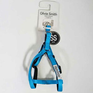 オリビアスミス ドッグハーネス ライトブルー SSサイズ (犬用ハーネス) 【メール便可】