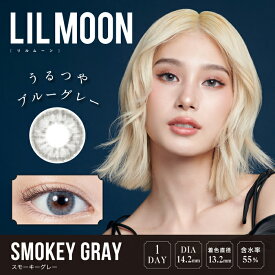 【リルムーン1Day合計3箱以上ご購入で1箱分無料クーポン】LILMOON(リルムーン) スモーキーグレー 度なし 度あり 1day カラコン 1箱10枚 ワンデー 南部桃伽