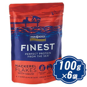 tBbV4 hbO Tot[N 100g×6 fish4dogs Yt[h