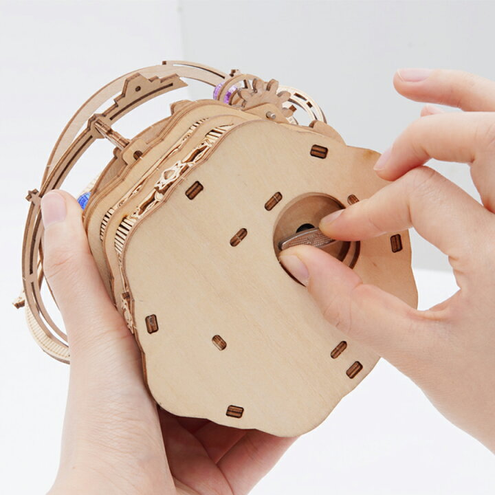 楽天市場】ROKR 3D木製パズル 立体パズル 木製 オルゴール 3Dウッド 