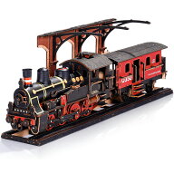 Rolife 立体パズル 木製 3D ウッドパズル 蒸気機関車 SL カーキット メカニカル モデル 工作キット DIY …