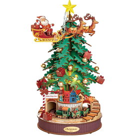 【全店P5倍】Rolife 立体パズル 3d ウッドパズル 木製 パズル LEDライト付き 組み立て オルゴール 工作キット DIY クラフト インテリア 暇つぶし 知育玩具 子供 大人向けの木製モデル 誕生日 クリスマスプレゼント クリスマス 飾り