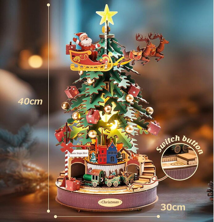 楽天市場】Rolife 立体パズル クリスマスツリー 3d ウッドパズル 木製 
