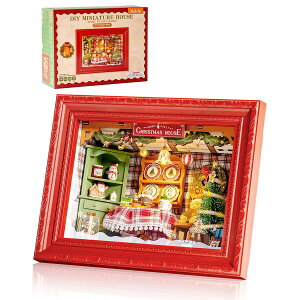 Rolife ���̃p�Y�� 3d �E�b�h�p�Y�� �ؐ� �p�Y�� LED���C�g�t�� �g�ݗ��� �I���S�[�� �H��L�b�g DIY �N���t�g �C���e���A �ɂԂ� �m��ߋ� �q�� ��l�����̖ؐ����f�� �a���� �N���X�}�X�v��