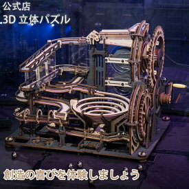 【全店7％OFFクーポン発行】パズル 立体パズル ウッドパズル 木組み パズル 大人 子供 ROKR 3Dウッドパズル 夜の町 DIY 子供 大人 親子 キット付き 説明書付き プレゼント ギフト LGA01　バレンタイン