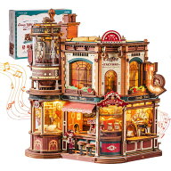【全店P10倍】【新登場】立体パズル 3D木製パズル ROKR 光の効果と音楽付き インテリア装飾 雰囲気作り …