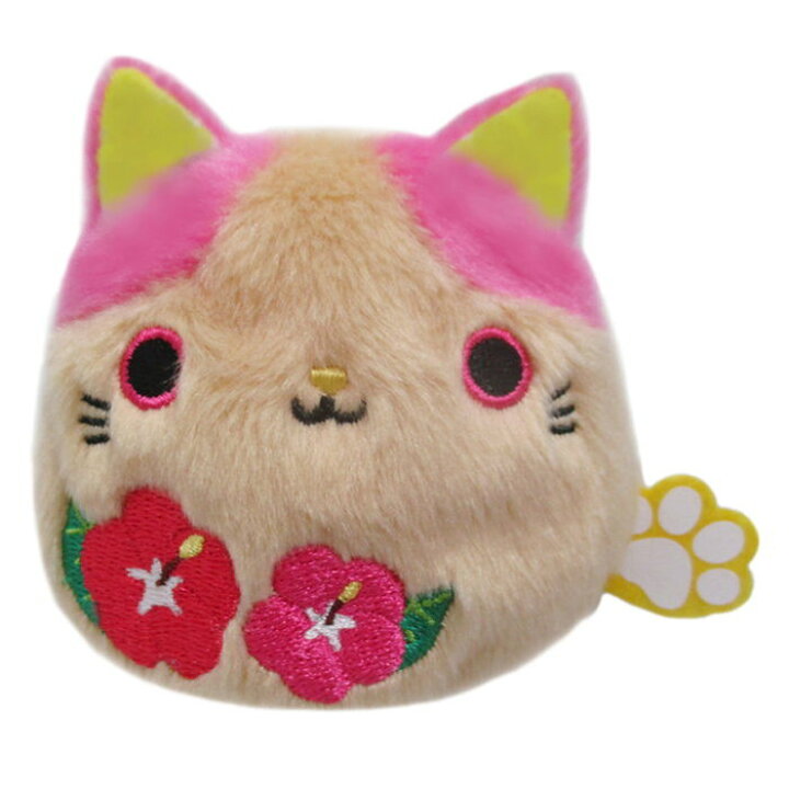 楽天市場 ねこだんご 花ねこだんご ハイビスカス 猫 ぬいぐるみ 猫 雑貨 猫グッズ ネコ グッズ ねこ お手玉 マスコット プチギフト 誕生日 プレゼント 子供 クリスマスプレゼント 子供 おもちゃ 女の子 小学生 ぬいぐるみ キャラクター グッズ こども 癒しグッズ