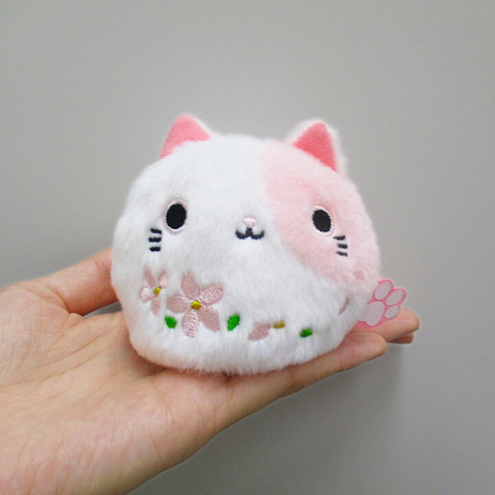 ノンタン様専用】じゃれねこちゃんヘアクリップ みけねこ×桜 （みけねこ）