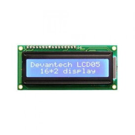 Devantech 2x16 I2C /シリアルLCD（ブルー）