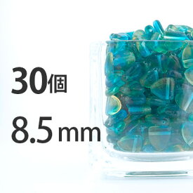 【楽天ランキング3位】手芸 30個 盾型 8.5mm×9mm×3mm 黄色 青 四角 ネックレス ピアス イヤリング ハンドメイド カットガラス イエロー×ブルー 素材 手作り【ビーズ パーツ チェコビーズ ガラスビーズ アクセサリー】