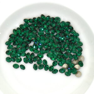 Vカット pp24 プレシオサ エメラルド F MAXIMA チャトン マキシマ クリスタル ラインストーン CRYSTAL PRECIOSA