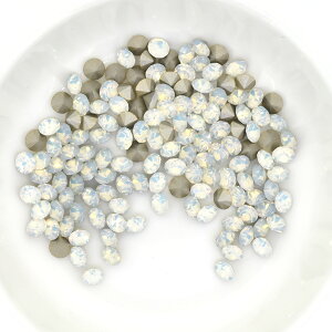 Vカット pp31 プレシオサ ホワイトオパール F MAXIMA チャトン マキシマ クリスタル ラインストーン CRYSTAL PRECIOSA