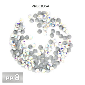 プレシオサ オプティマ PP8 クリスタル AB SF 144個/1440個 ラインストーン CRYSTAL PRECIOSA ガラスパーツ