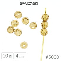 楽天市場】3mm スワロフスキー ソロバン ビーズライトコロラドトパーズ 