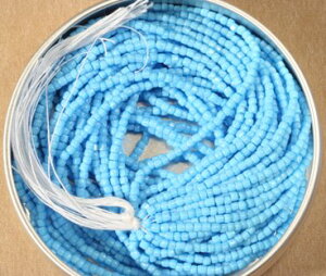 チェコビーズ スリーカットビーズ 10/0 約2.3mm 約1,500個 糸通し オパックアクア シードビーズ ガラスビーズ パーツ ビーズ ガラス 手芸 ハンドメイド アクセサリー 材料