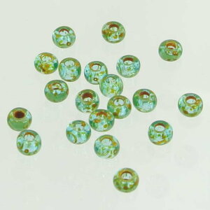 チェコビーズ ロカイル 1/0 アクアマリントラバティン シードビーズ ロカイル 11/0(約2.1mm) アクセサリーパーツ ハンドメイドパーツ