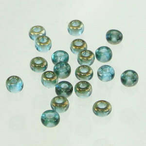 【期間限定30%OFF】チェコビーズ ロカイル 1/0 アクアマリンバレンチニット シードビーズ ロカイル 11/0(約2.1mm) アクセサリーパーツ ハンドメイドパーツ