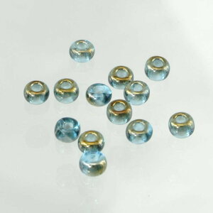 チェコビーズ ロカイル9/0 アクアマリンバレンチニット シードビーズ/ロカイル/9/0(約2.5mm) アクセサリーパーツ ハンドメイドパーツ