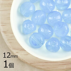 【1個】3面テーブルカットアクアマリン 青系 ブルー 約12mm ハンドメイド 手芸 材料 ピアス ネックレス チェコガラス ビーズ パーツ チェコビーズ ガラスビーズ アクセサリー