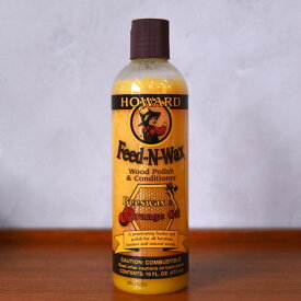 HOWARD フィーデン ワックス 473ml 16oz 艶出し 木材 家具 フローリング 保護 傷 消し 蜜蝋 オイル 補修剤 Feed-N-Wax ハワード IZ39607I