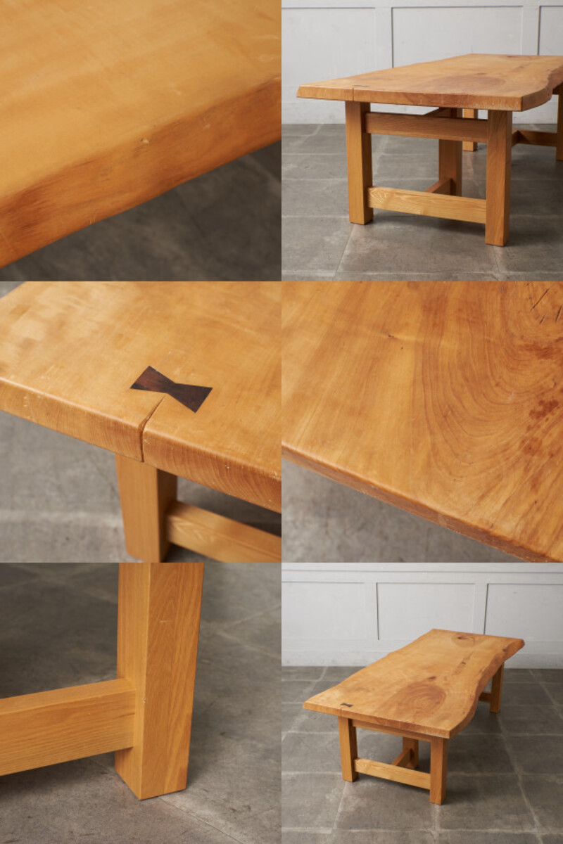 G927 天然木 一枚板 座卓 座敷机 ちゃぶ台 ローテーブル 無垢材