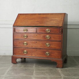 英国 アンティーク ライティングビューロー マホガニー 収納家具 キャビネット 木製 デスク 机 クラシック イギリス 引き出し IZ79271N