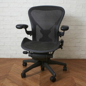 HermanMiller アーロンチェア スタンダード Bサイズ ランバーサポート 可動アーム キャスター デスクチェア 椅子 ハーマンミラー IZ93534N