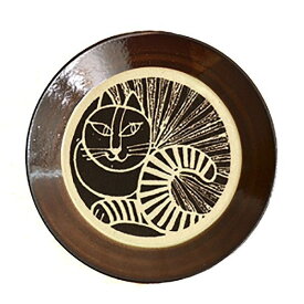 IZ47435S★Lisa Larson リサ ラーソン 益子の皿 くろねこ 黒猫 食器 猫 北欧 スウェーデン 陶器 皿 プレート キッチン雑貨 ギフト