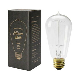 IZ46506S★Edison Bulb “Signature” L 60W E26 照明 電球 ペンダントライト ランプ レトロ カフェ 裸電球 フィラメント