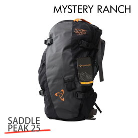 MYSTERY RANCH ミステリーランチ SADDLE PEAK 25 MEN'S サドルピーク メンズ S/M 25L BLACK ブラック バックパック『送料無料（一部地域除く）』