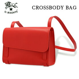 IL BISONTE イルビゾンテ ショルダーバッグ BCR255 クロスボディバッグ PV0039 レディースバッグ STUFA CROSSBODY BAG 本革 レザーバッグ『送料無料（一部地域除く）』