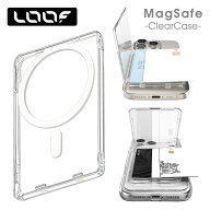 [魅せる収納]LOOF Magsafeケース サイドプッシュバックステッカー カードケース MagSafeリング内蔵 クリ…