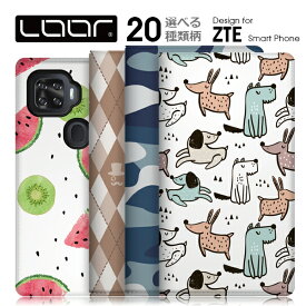 LOOF SELFEE ZTE リベロ Libero 5G ケース カバー a1 Axon 10 Pro 5G S10 Libero5G Axon10 Pro 5G LiberoS 10 ケース カバー 手帳型 スマホケース カード収納 カードポケット ベルトなし 犬 猫 かわいい スタンド