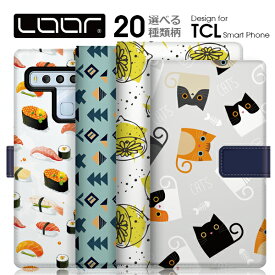 LOOF SELFEE TCL 10 Lite ケース カバー 10Lite tcl10lite tcl10 Liteケース カバー 手帳型 スマホケース カード収納 カードポケット ベルト付 犬 猫 かわいい スタンド