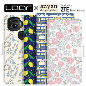 LOOF × anyan ZTE Libero 5G a1 Axon 10 Pro 5G 手帳型ケース ゼットティーイー ケース Libero S10 手帳型 カバー リベロ スマホケース 薄い ベルトあり 右利き 手帳型カバー カード収納 パス入れ ブック型カバー 軽い